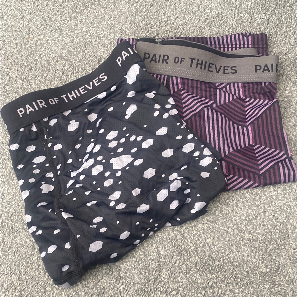 Pair of Thieves Men's Boxer Briefs - Black and Purple
